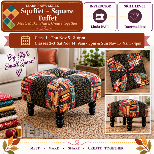 Squffet - Square Tuffet - Starts Thu Nov 5 @2pm