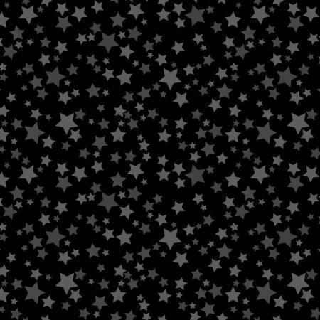 Stars Flannel - Black - F10692M-J