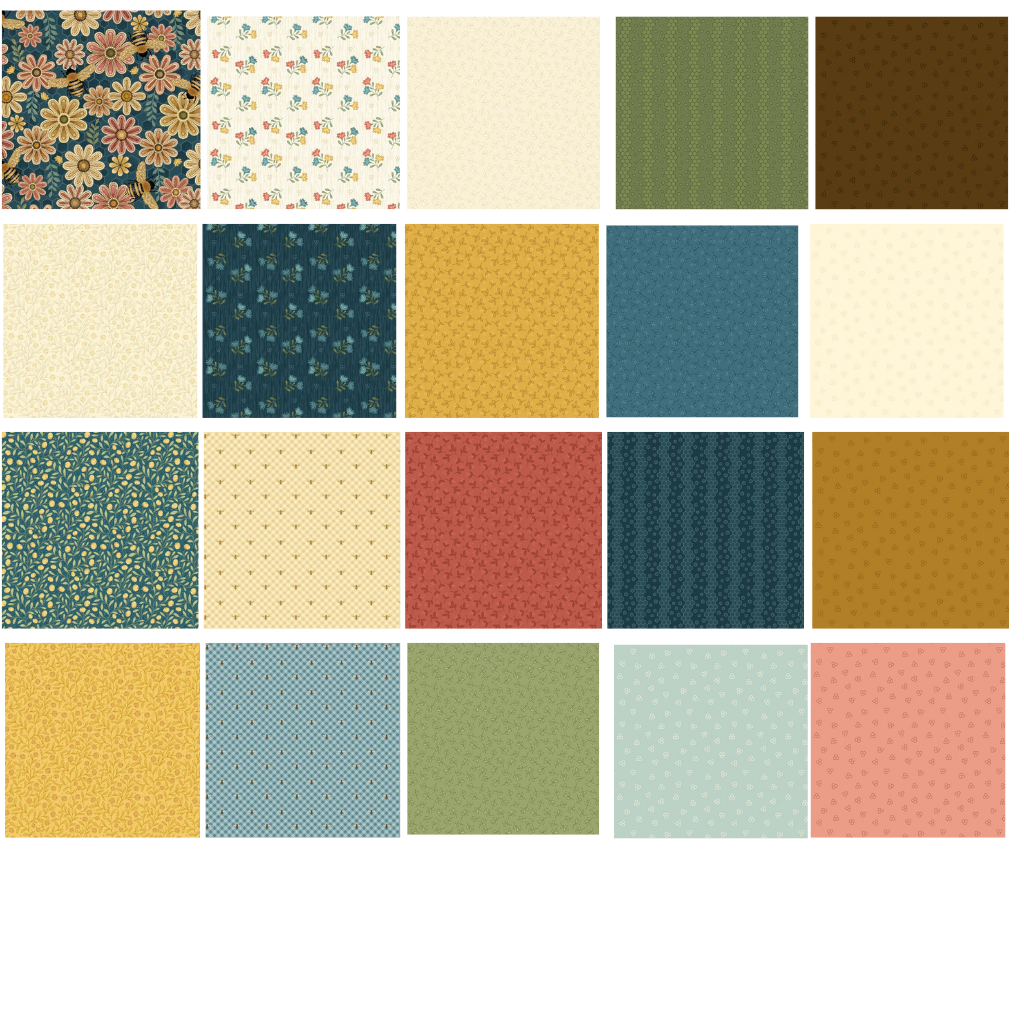 Summer Garden Block of the Month  Fat Quarter Insurance Bundle - Pre-Order