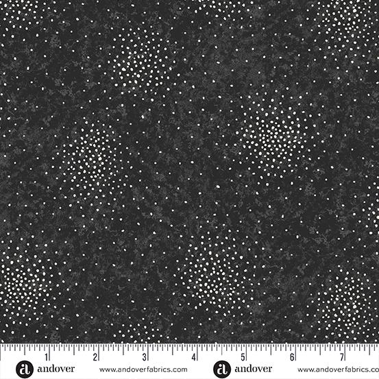 Sunflower Meadow - Texture Dot - Black - A903-K