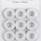 Super Bobs MasterPiece Cotton 70yd Prewound Bobbins 12ct L-Style Blanc # 149-12-186