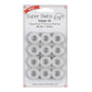 Super Bobs MasterPiece Cotton 80yd Prewound Bobbins 12ct Class 15 - Blanc- 150-12-186