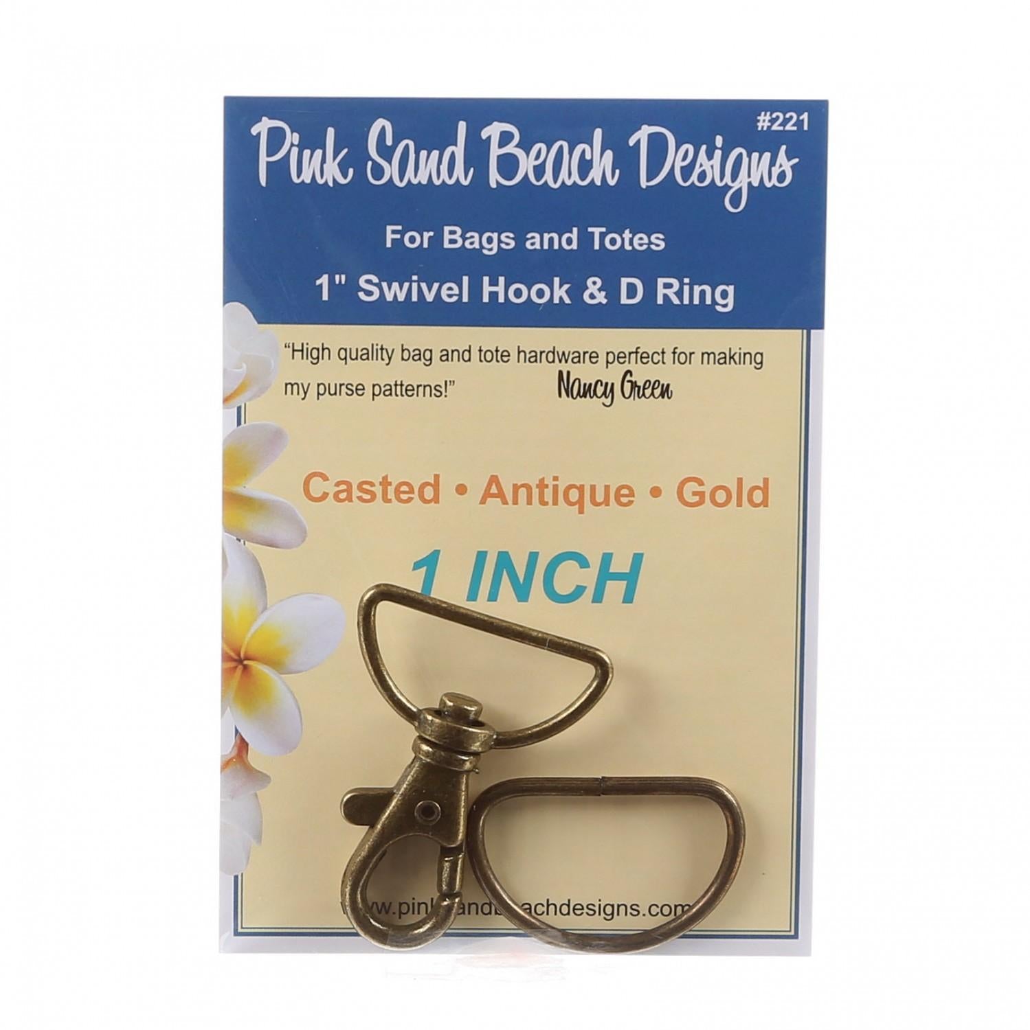 Swivel Hook and D Ring - Antique Gold 1in # PSB221