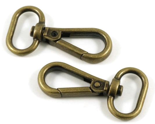 Swivel Snap Hook - 3/4" - Antique Brass - EBHK-18-AB