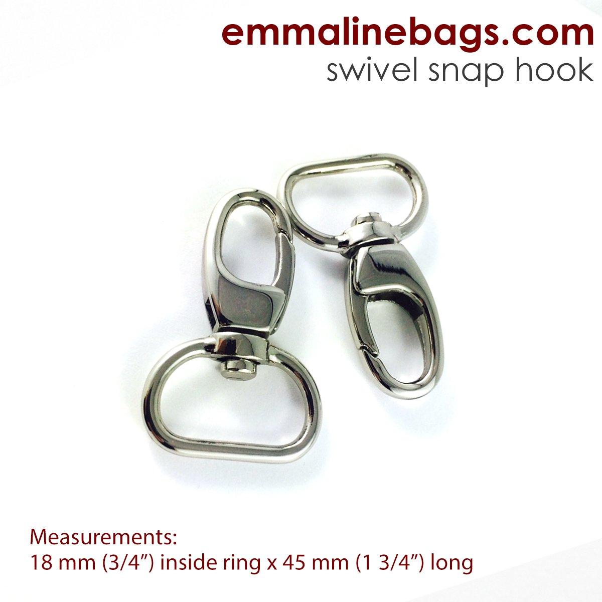 Swivel Snap Hook - 3/4" - Nickel -EBHK-18-NL