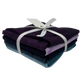 TEXtures Basic  Purple Teal Fat Quarter Bundle - 8 Pack