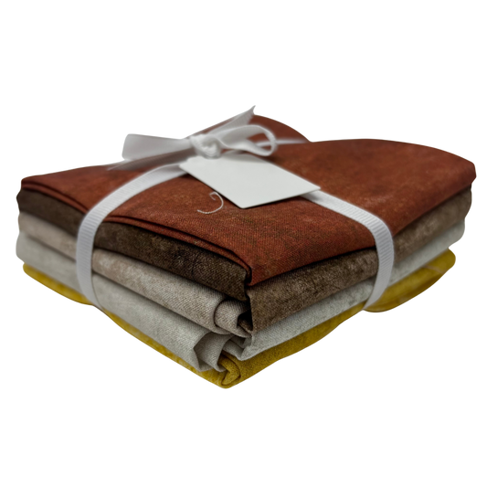 TEXtures Basic Shades of Brown Fat Quarter Bundle - 8 Pack