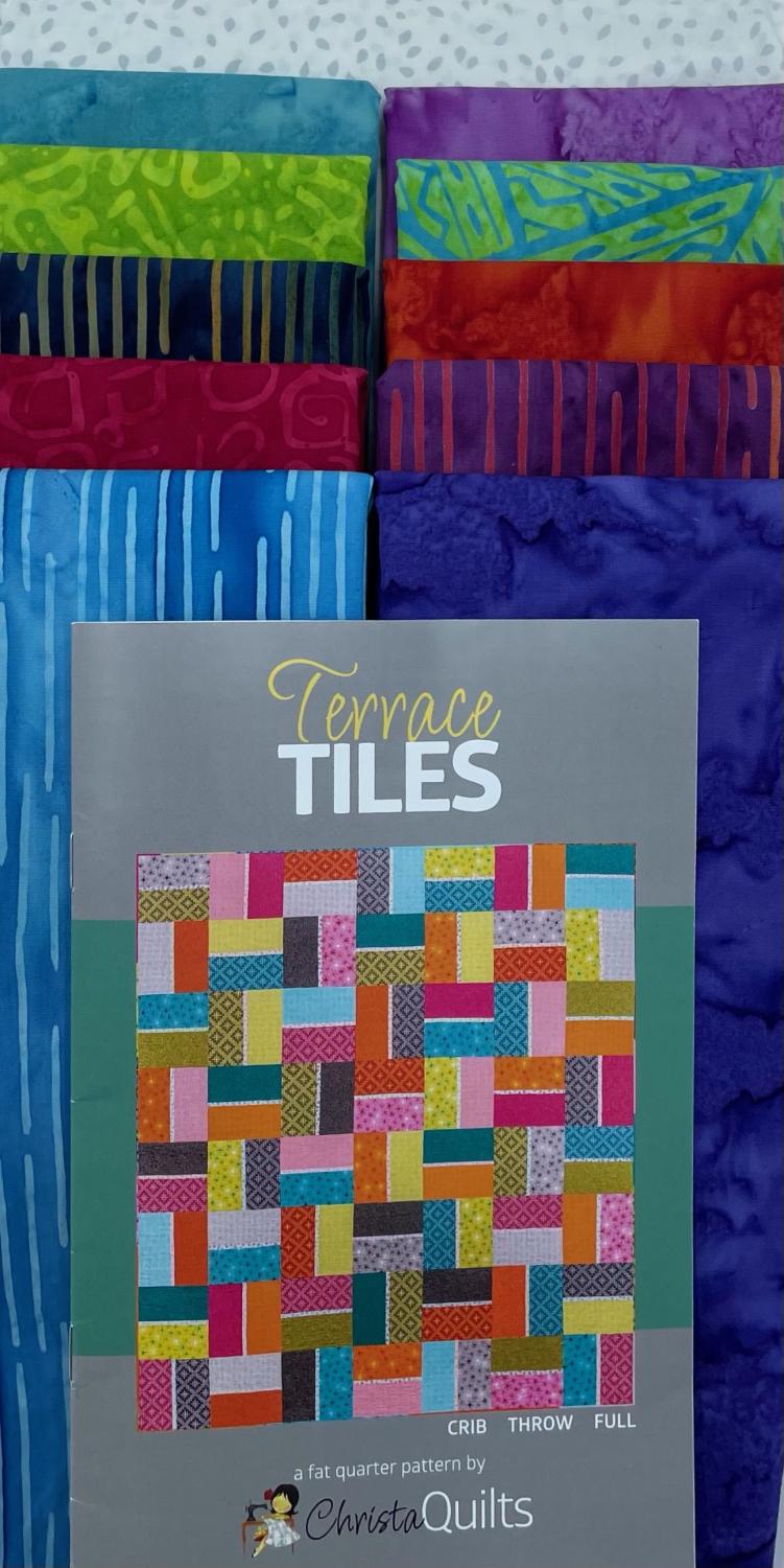 Terrace Tiles - Batik - Throw Quilt