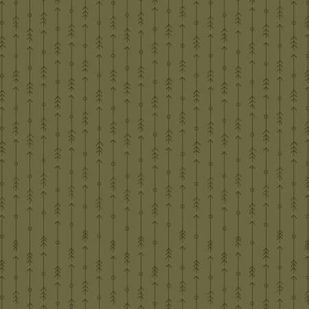 The Mountains Are Calling - Green Arrow Stripe 8 Inch repeat # 3135-66