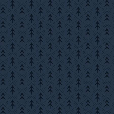 The Mountains Are Calling - Navy Tree Texture 3 Inch repeat # 3134-77