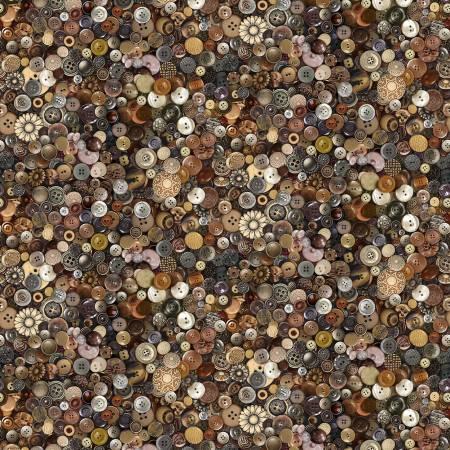 Thread & Thimble - Buttons - CD4326-Brown