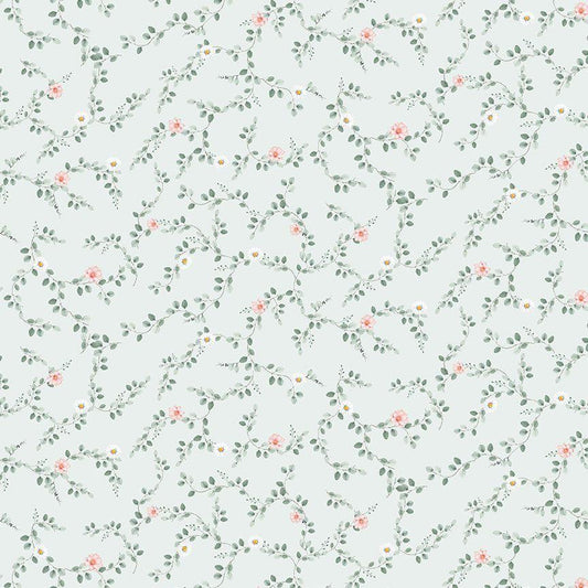 Till the Cows Come Home - Tiny Floral Vines - CD4046-Blue