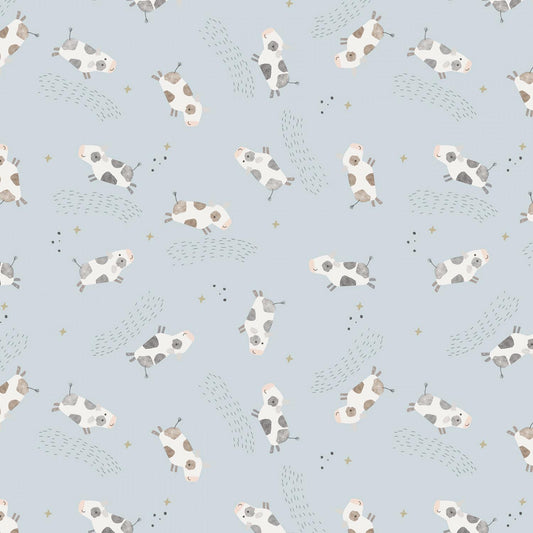 Till the Cows Come Home Flannel - RBF16111-BLU