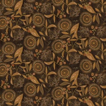 Tobacco Large Floral Allover - 3285-36