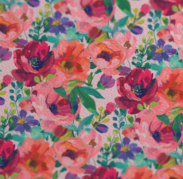 Too Pretty To Handle - Printed Pebble Faux Leather