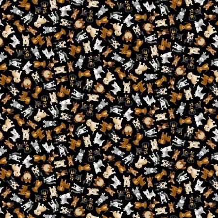 Tossed Small Dogs - CD3318-Black