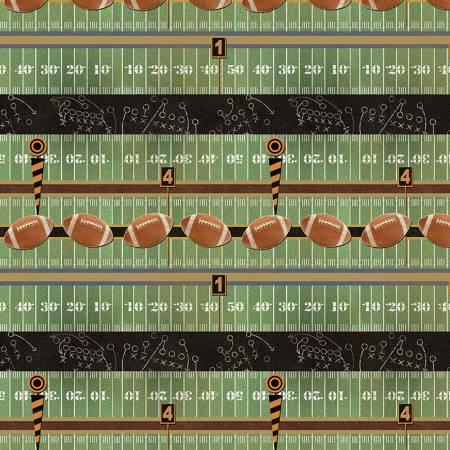 Touchdown - Grid Iron Strip - Green - 16835-44