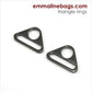 Triangle Rings - 1" (25mm) - Gunmetal - 2 pack - TRI-25mm-GM/2