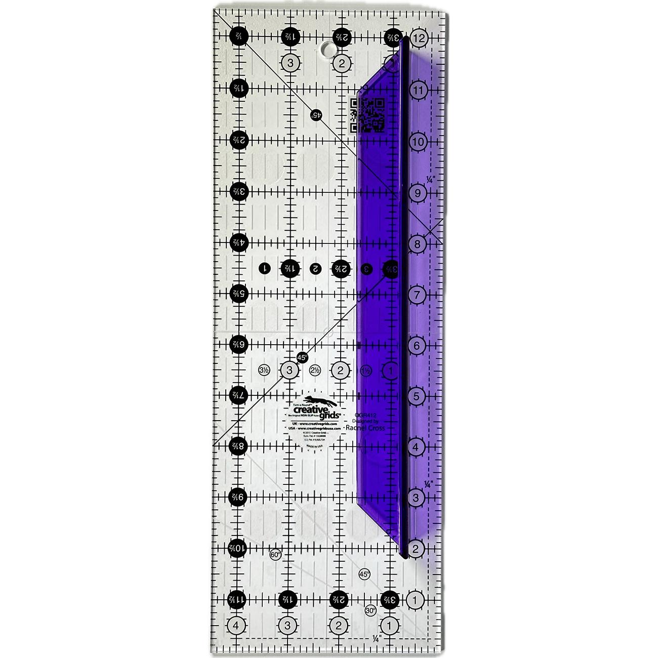 Transparent Ruler Handle 9.8in Purple # RHPRP10