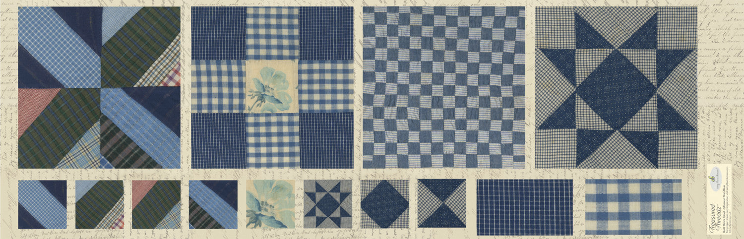 Treasured Threadz® Quilt Block Panel - Missouri Star Blue # ABTT200