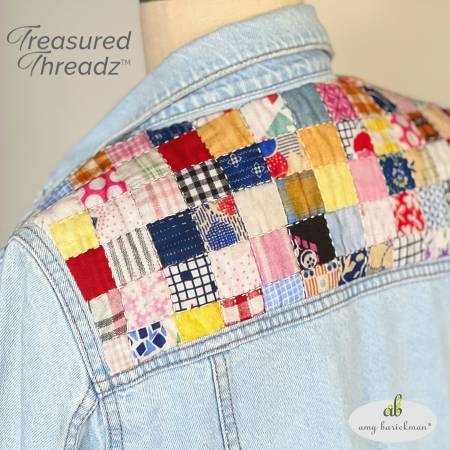 Treasured Threadz® Quilt Block Panel - Postage Stamp Retro # ABTT201