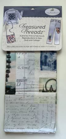 Treasured Threadz® Collage Fabric Panel - Around the World # ABTT204