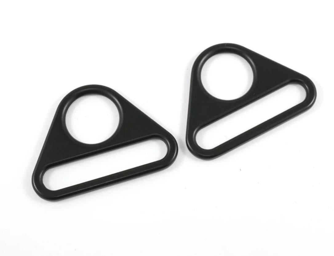 Triangle Rings 1 1/2" - Matte Black - 2 pack - EBTRI-38-MB/2