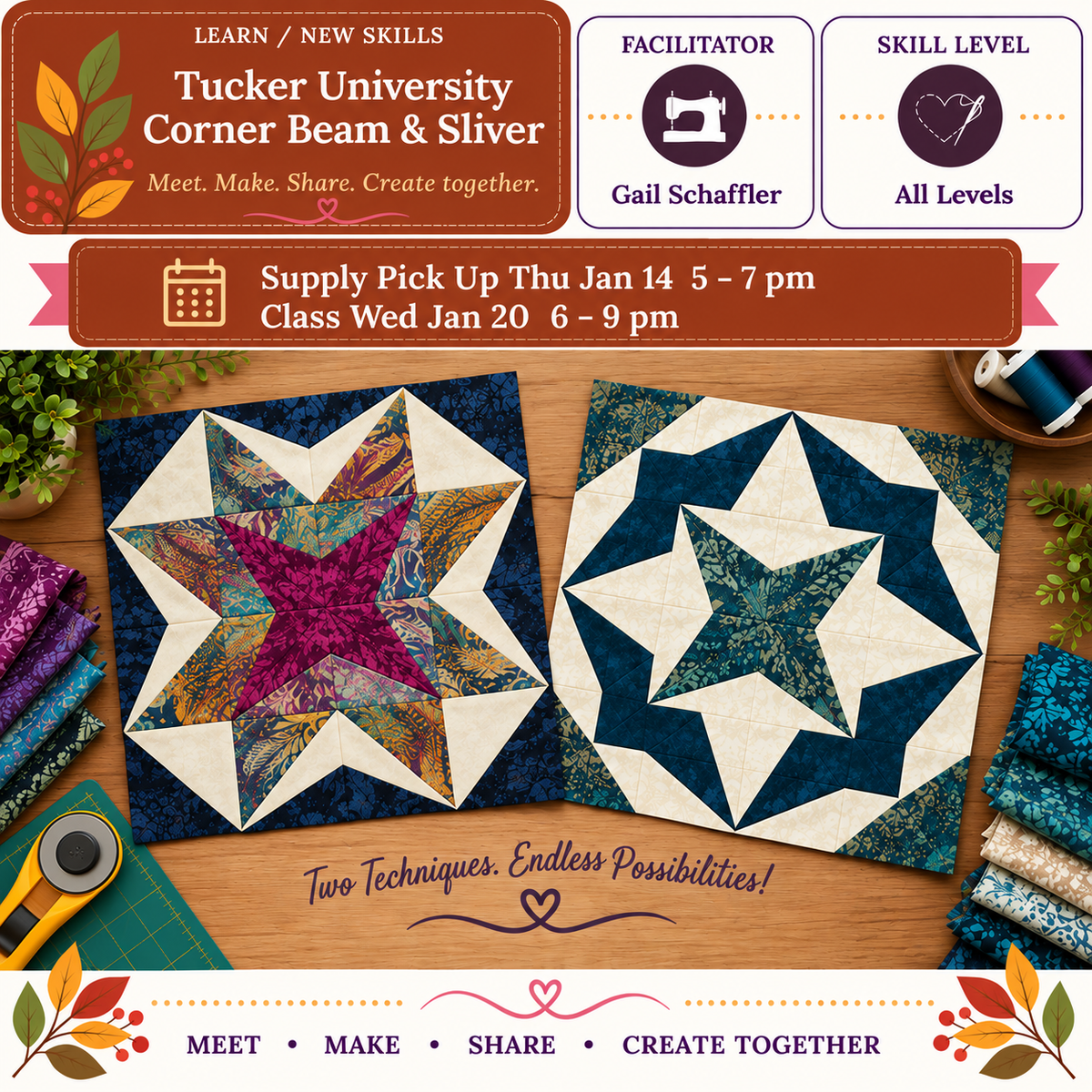 Tucker University - Corner Beam & Sliver - Starts Thu Jan 14 @5pm