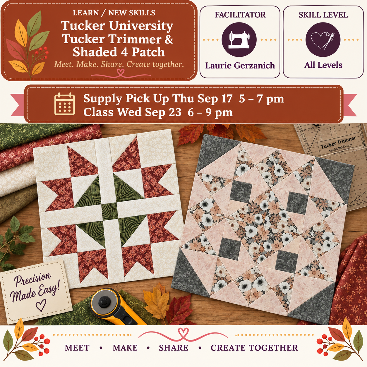 Tucker University - Tucker Trimmer I & Shaded 4 Patch - Starts Thu Sep 17 @5pm