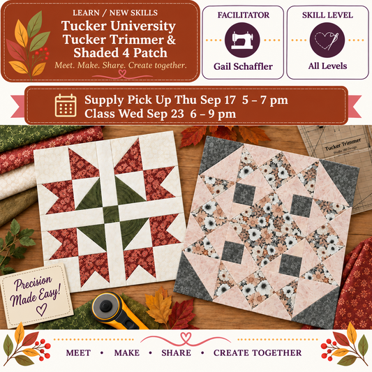 Tucker University - Tucker Trimmer I & Shaded 4 Patch - Starts Thu Sep 17 @5pm