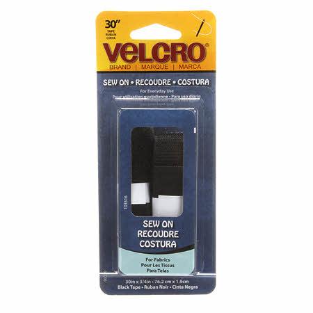 VELCRO® Brand Fastener Regular Duty Strip Black 3/4" x 30" - 90029V