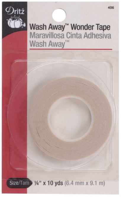 Wash-Away Wonder Tape 1/4in x 10yds # 406