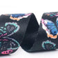 Webbing 1.5" Black/Butterflies