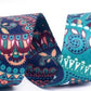 Webbing 1.5" Paisley Teal
