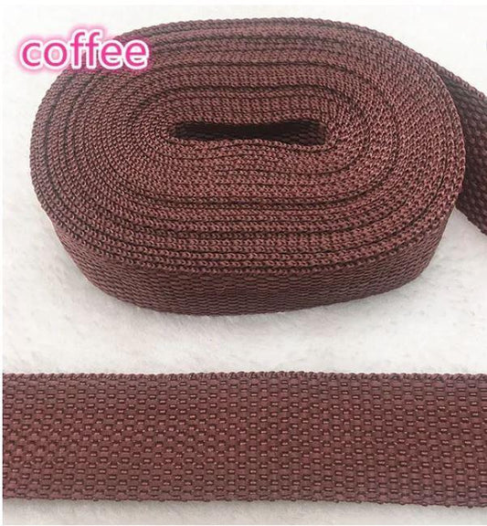 Webbing Nylon 1" Coffee 5yds