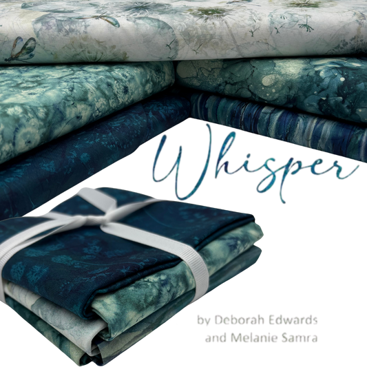 Whisper Fat Quarter Bundle - Dark Green - 5 Pack