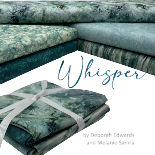 Whisper Fat Quarter Bundle - Light Green - 5 Pack
