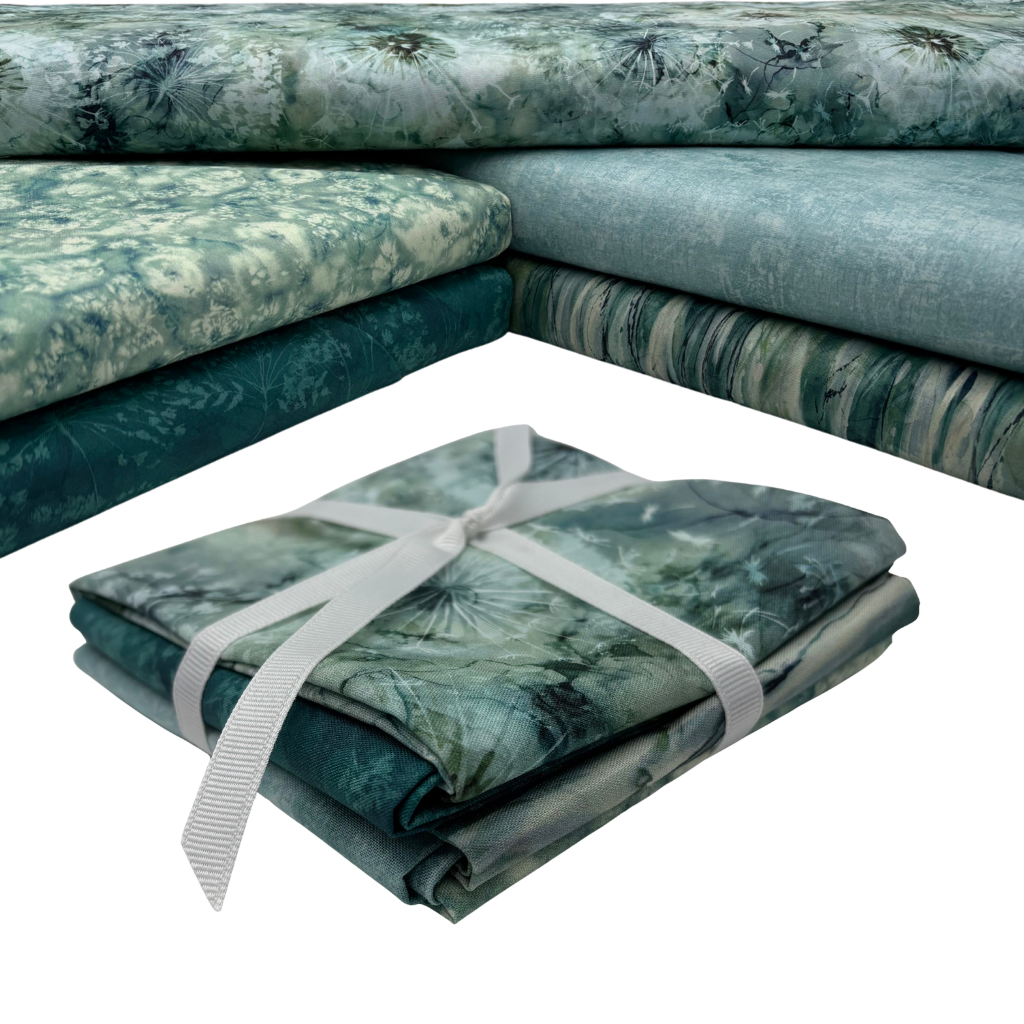 Whisper Fat Quarter Bundle - Light Green - 5 Pack