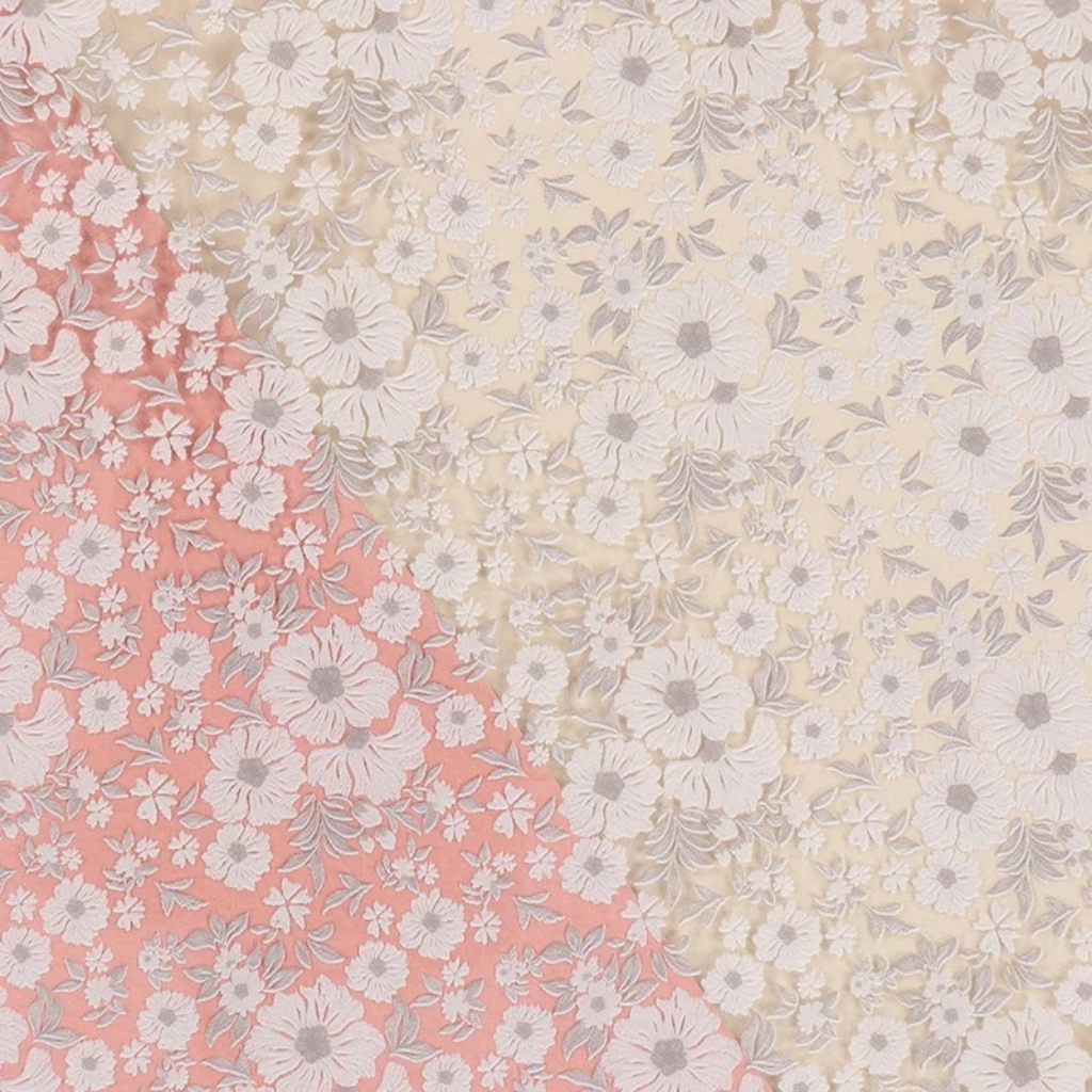 White Petal Mix Embroidery Vinyl - KDKB1333