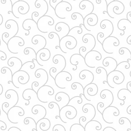 White on White Scroll # 8243M-WW