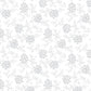 White on White Teardrop Floral 5 Inch repeat # 2641-01W
