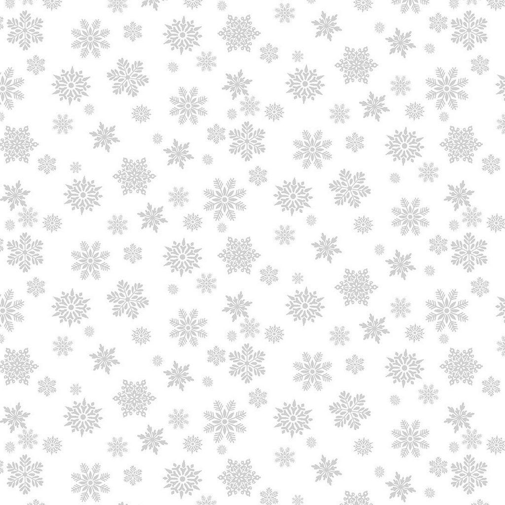 Whiteout Holiday - Snowflakes - C3912-Wht