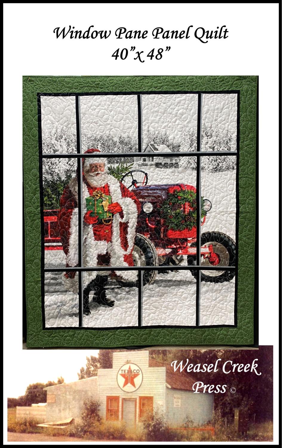 Window Pane Panel Quilt - Printed Pattern