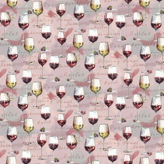 Wine Tasting - Wine Glasses - CD4176 Rose