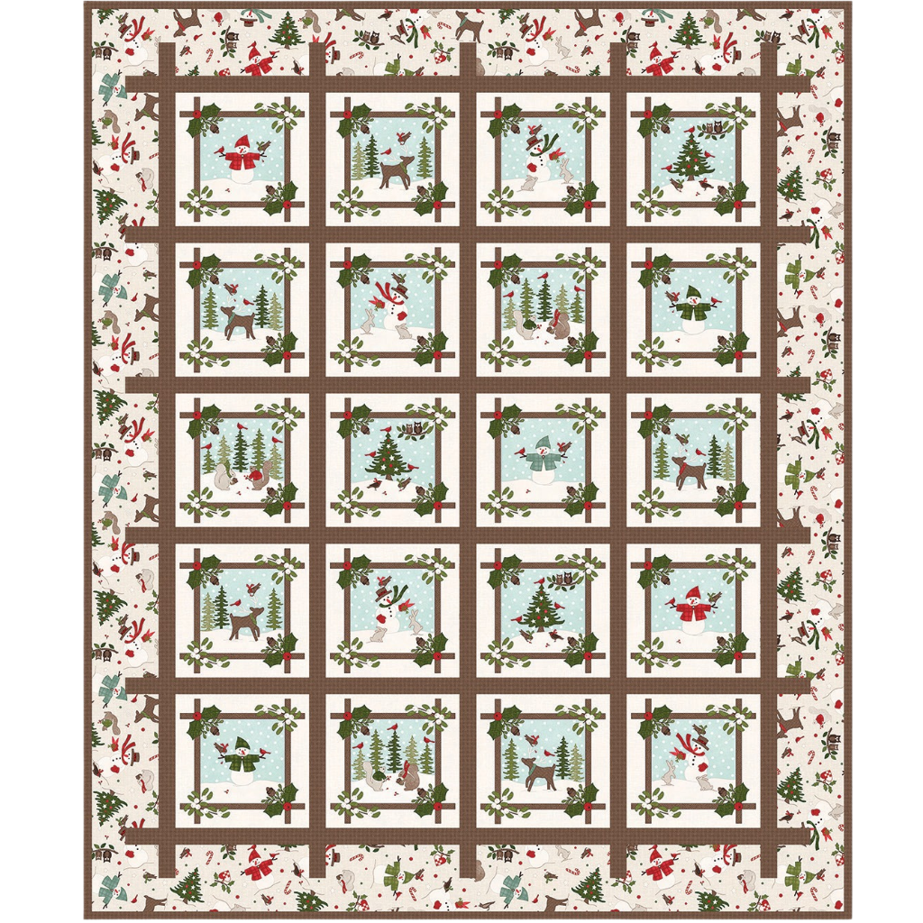 Winter Windows Lap Quilt Kit