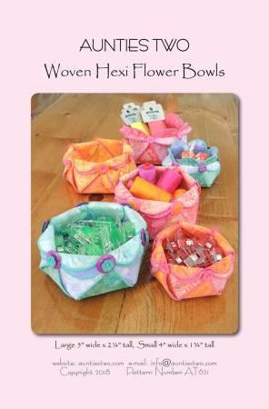 Woven Hexie Flower Bowls # AT621