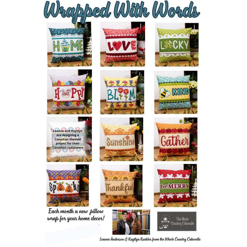 Wrapped With Words Block of the Month - Start Up Fee