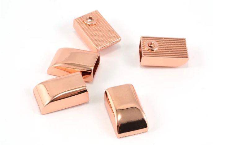 Zipper/Cord Ends - Copper - EBCAP-3CP