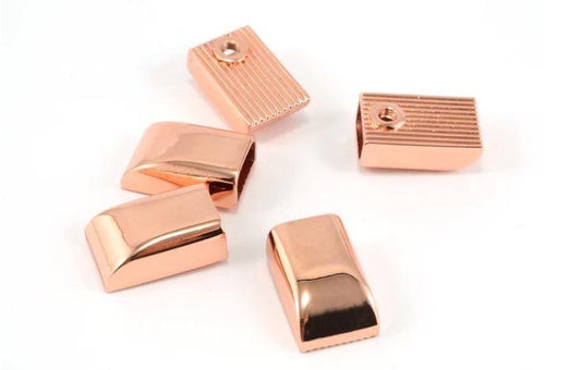 Zipper/Cord Ends - Copper - EBCAP-3CP