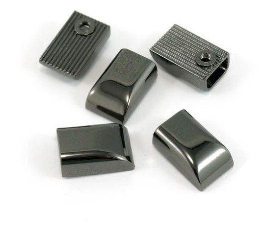 Zipper/Cord Ends - Gunmetal - EBCAP-3GM